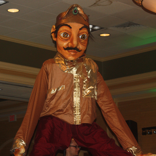 giant puppets from the Cleveland Museum of Art